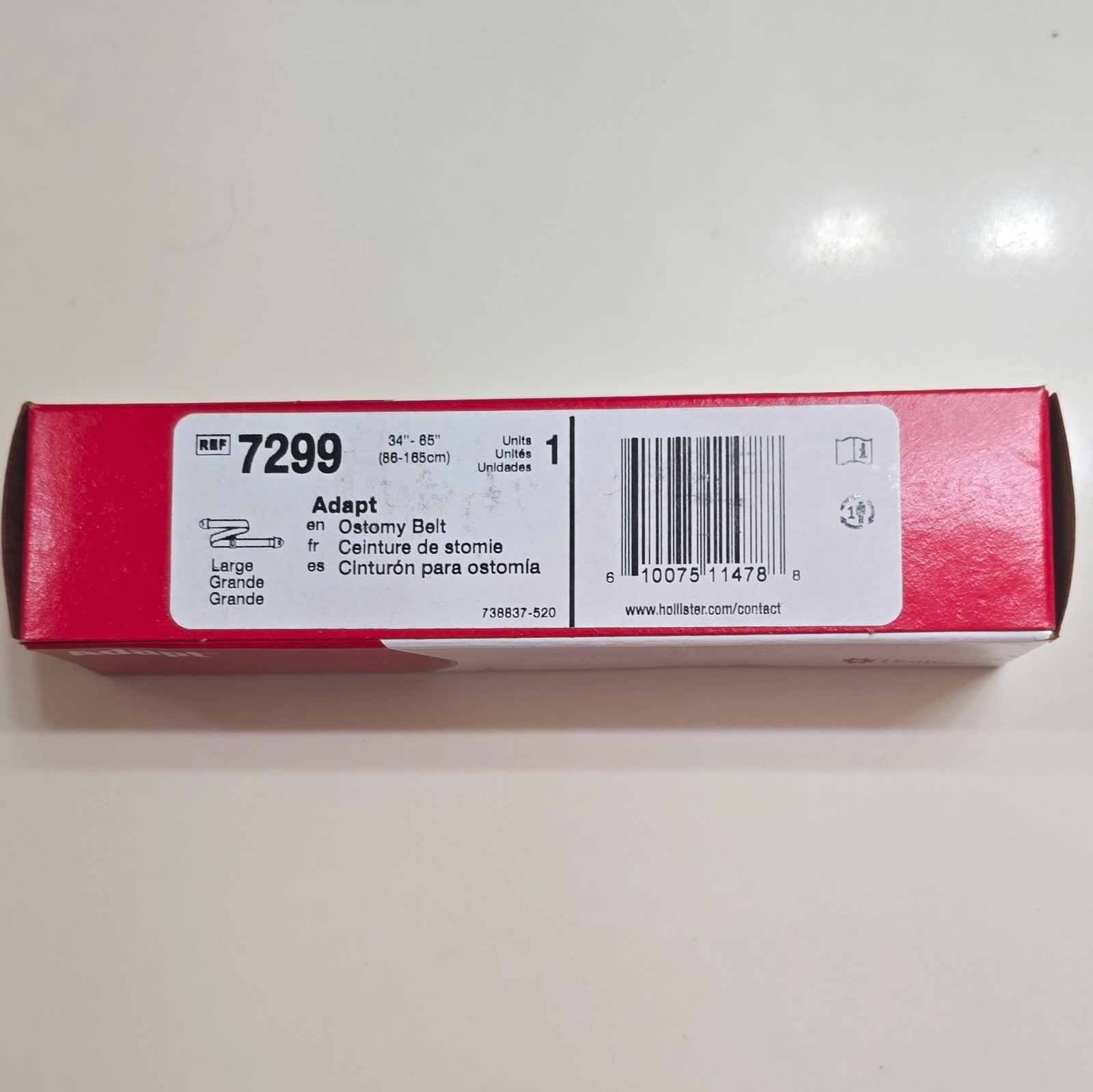 Hollister Adapt 7299 Ostomy Support Belt Large 38–46 in (95–115 cm)
