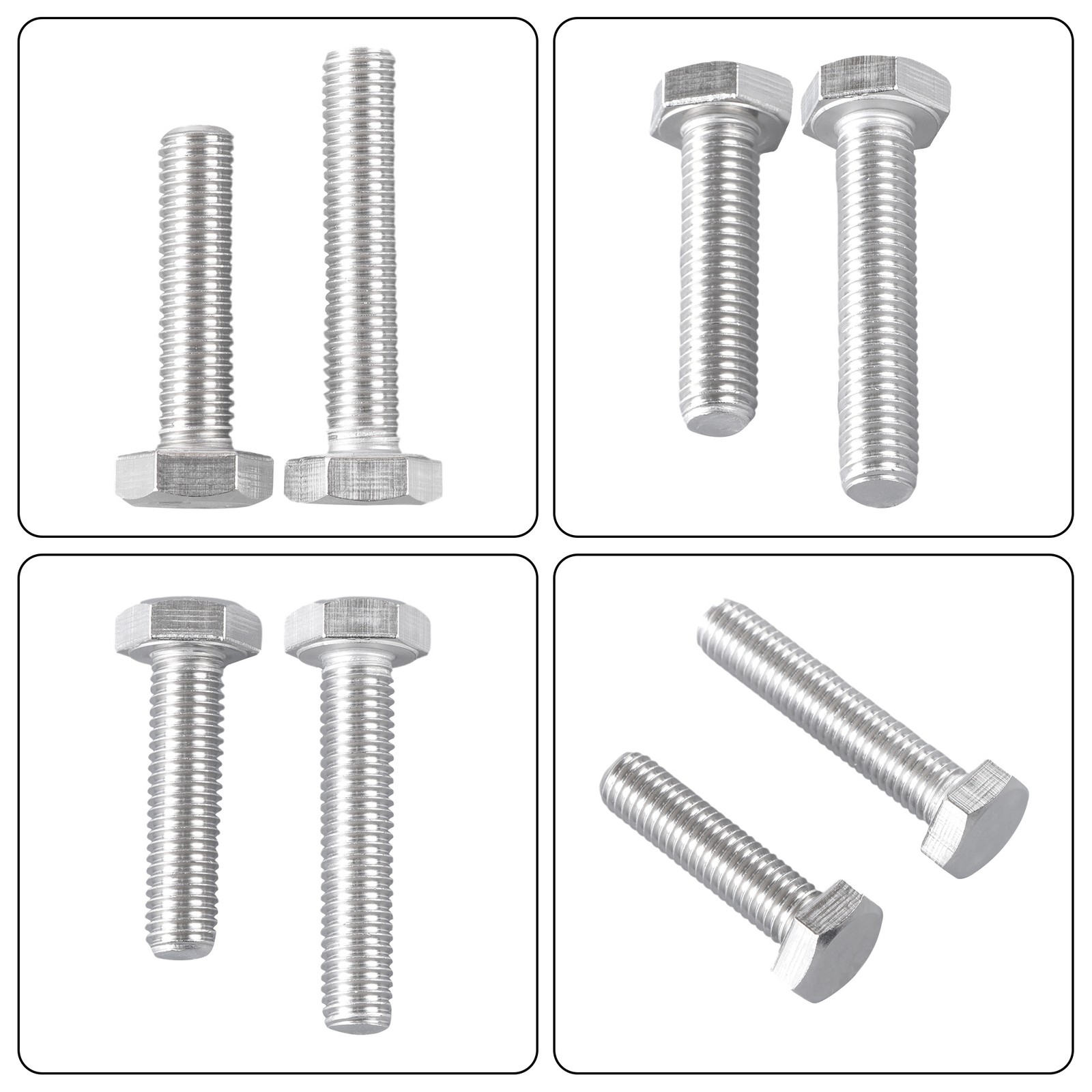 236pcs M6 M8 M10 Heavy Duty Bolts and Nuts Assortment Kit 304 Stainless Steel