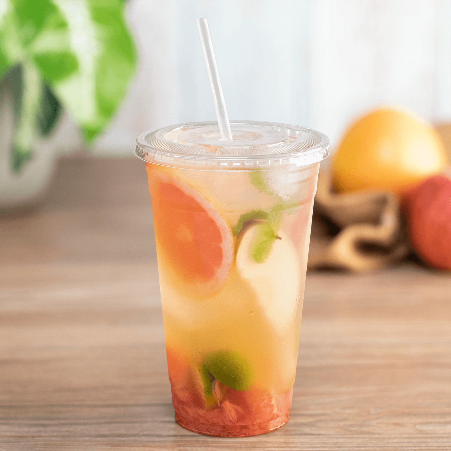 Karat 24oz PET Plastic Cold Cups (98mm) – 600 ct, C-KC24