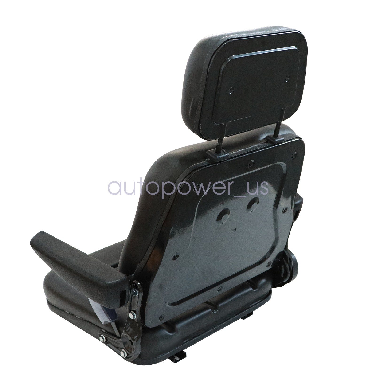 Universal Forklift Tractor Excavator Seat With Headrest & Safety Belt & Armrest