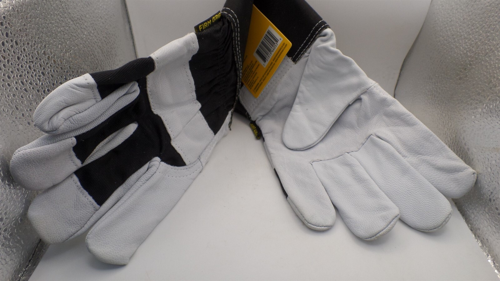 FIRM GRIP 65053 GOATSKIN LEATHER PALM GLOVE, SOFT ABRASION RESISTANT “LARGE”