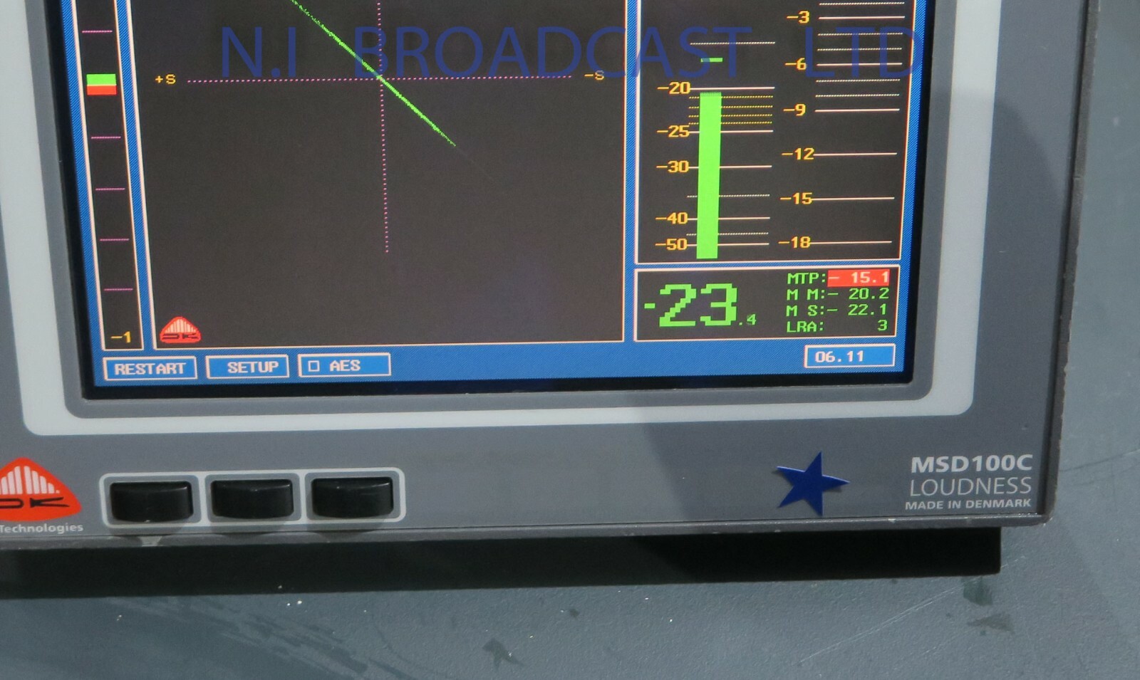 DK audio msd100c loudness monitor with analog and Digital input