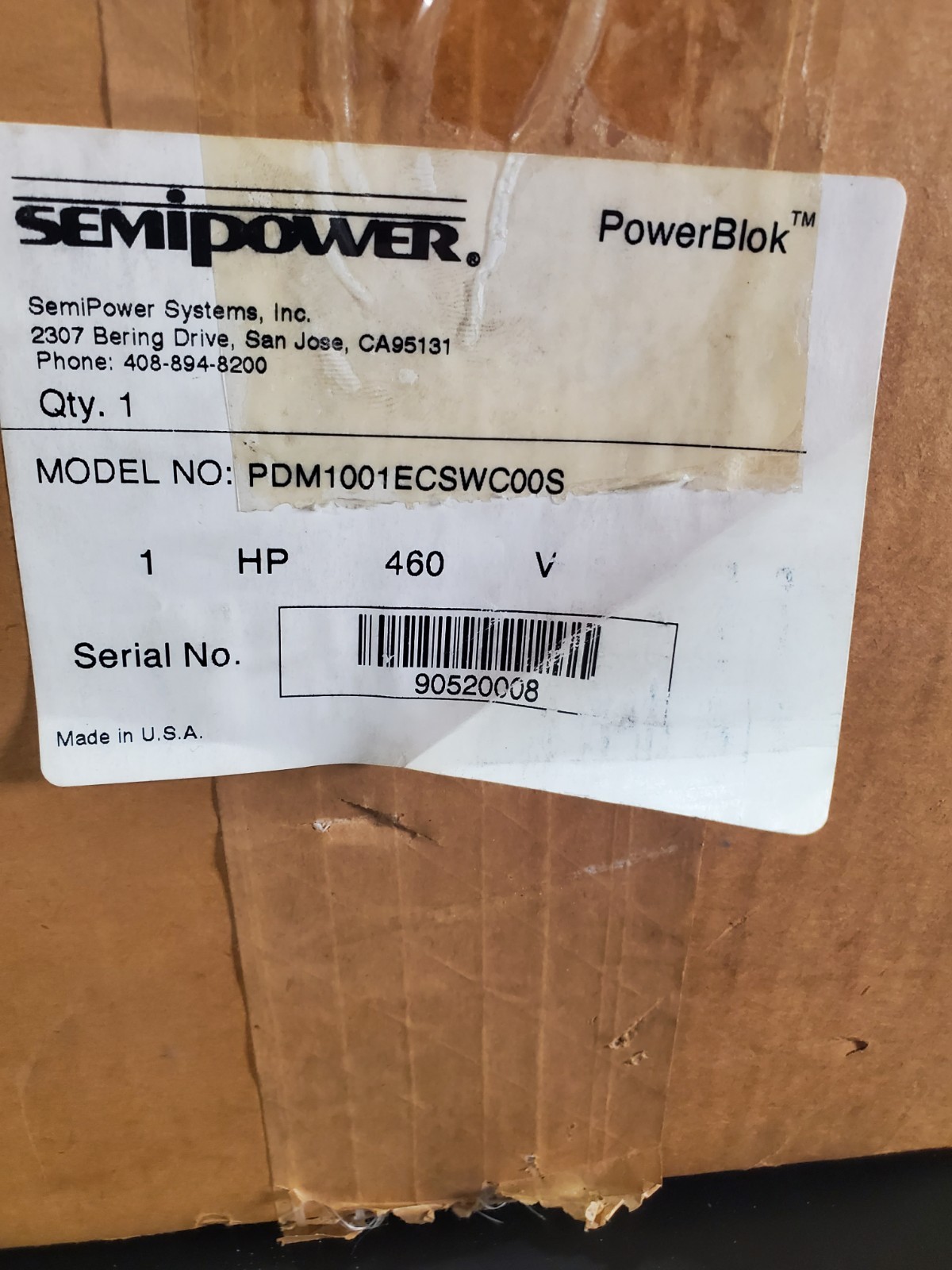 Semipower PowerBlok PDM1001ECSWCOOS Semipower System Inc