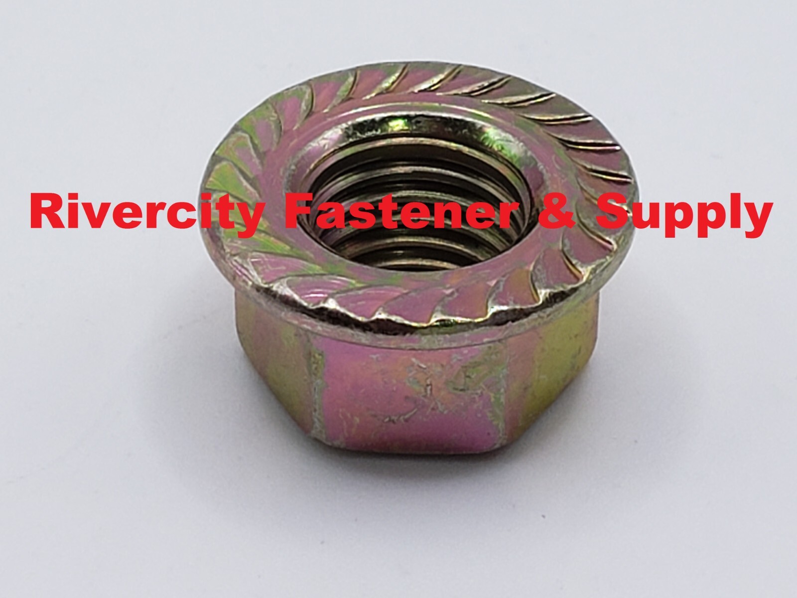 M12-1.25 JIS Flange Nuts Small Hex M12x1.25 Nut 12mm x 1.25 Serrated Flange 10.9