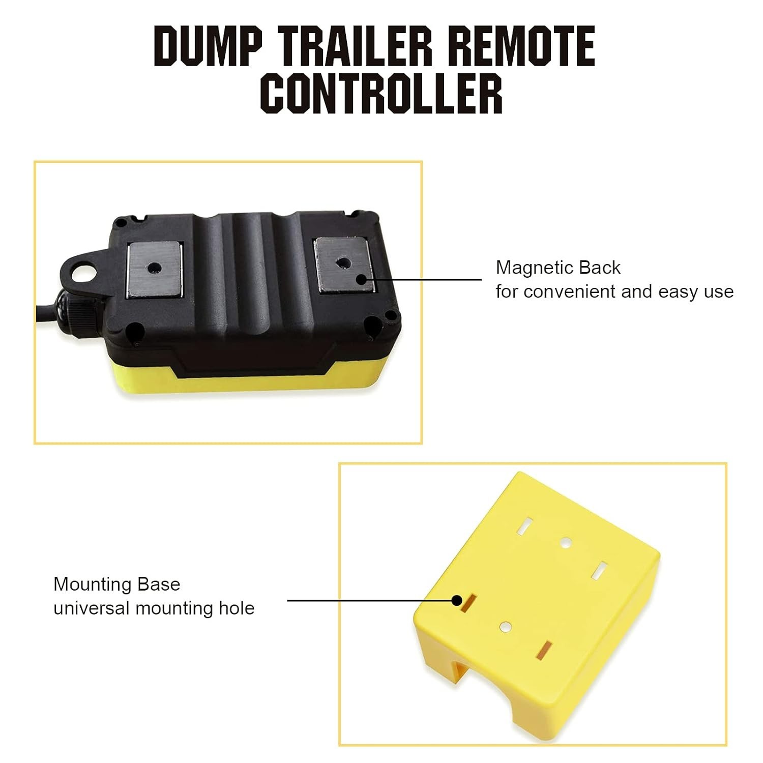 3 Wire Dump Trailer Remote Control Switch for 12V DC Single Acting Hydraulic …