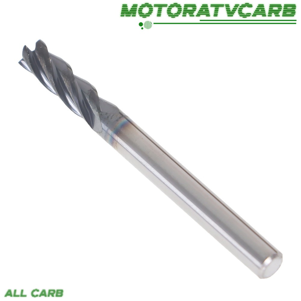 ALL-CARB 5× 3/16″ 4Flute 2″ Overall Length Regular Carbide End Mill TiALN COATED