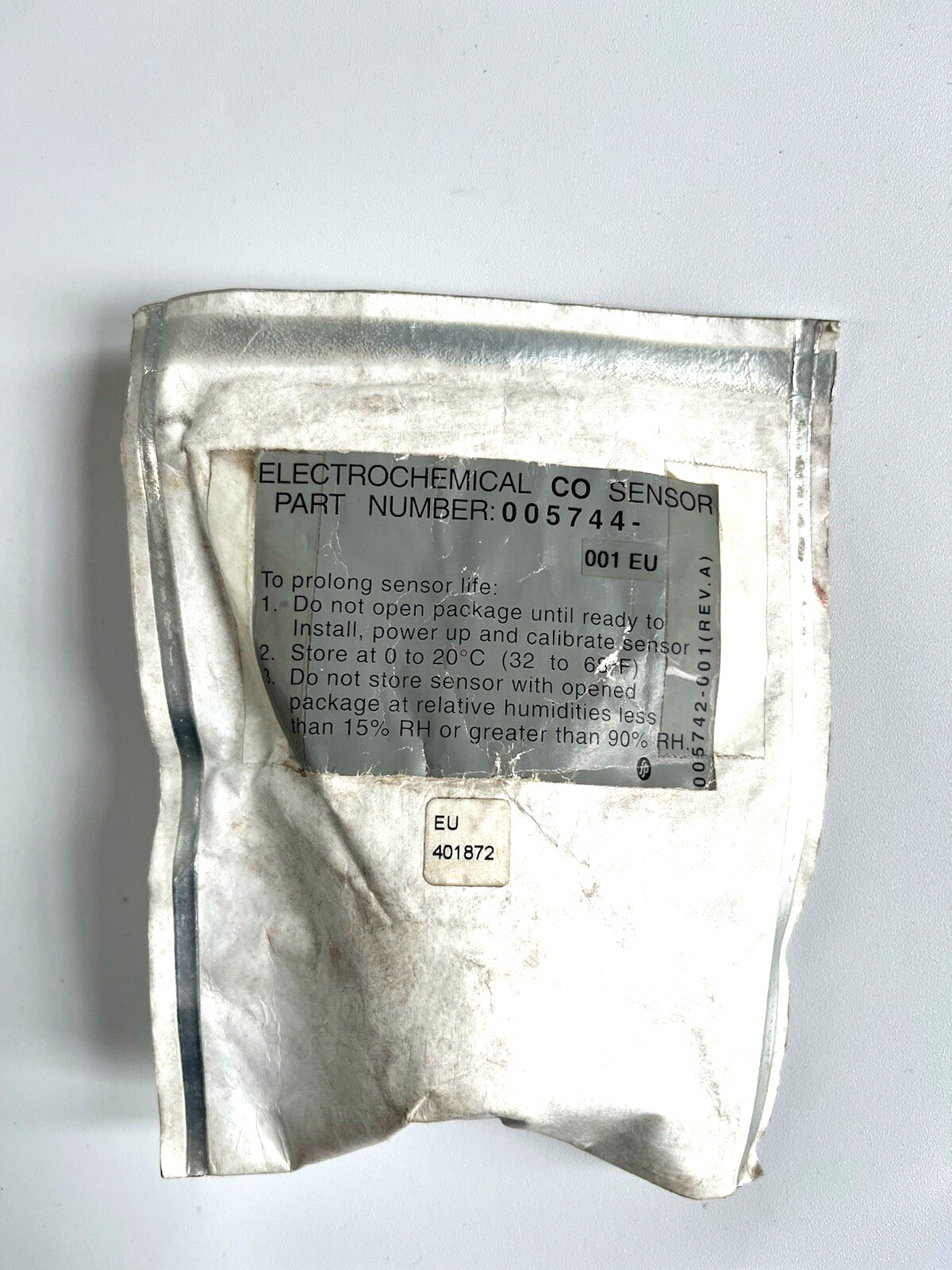 Det-tronics Electrochemical CO Sensor 005744-001 ASSY, EC CELL, CO, 0-100 PPM
