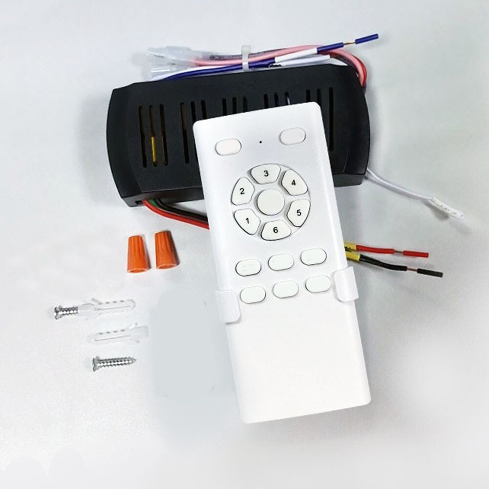 DC Output Ceiling Fan Receiver With 6 Speed Remote Control Functionality