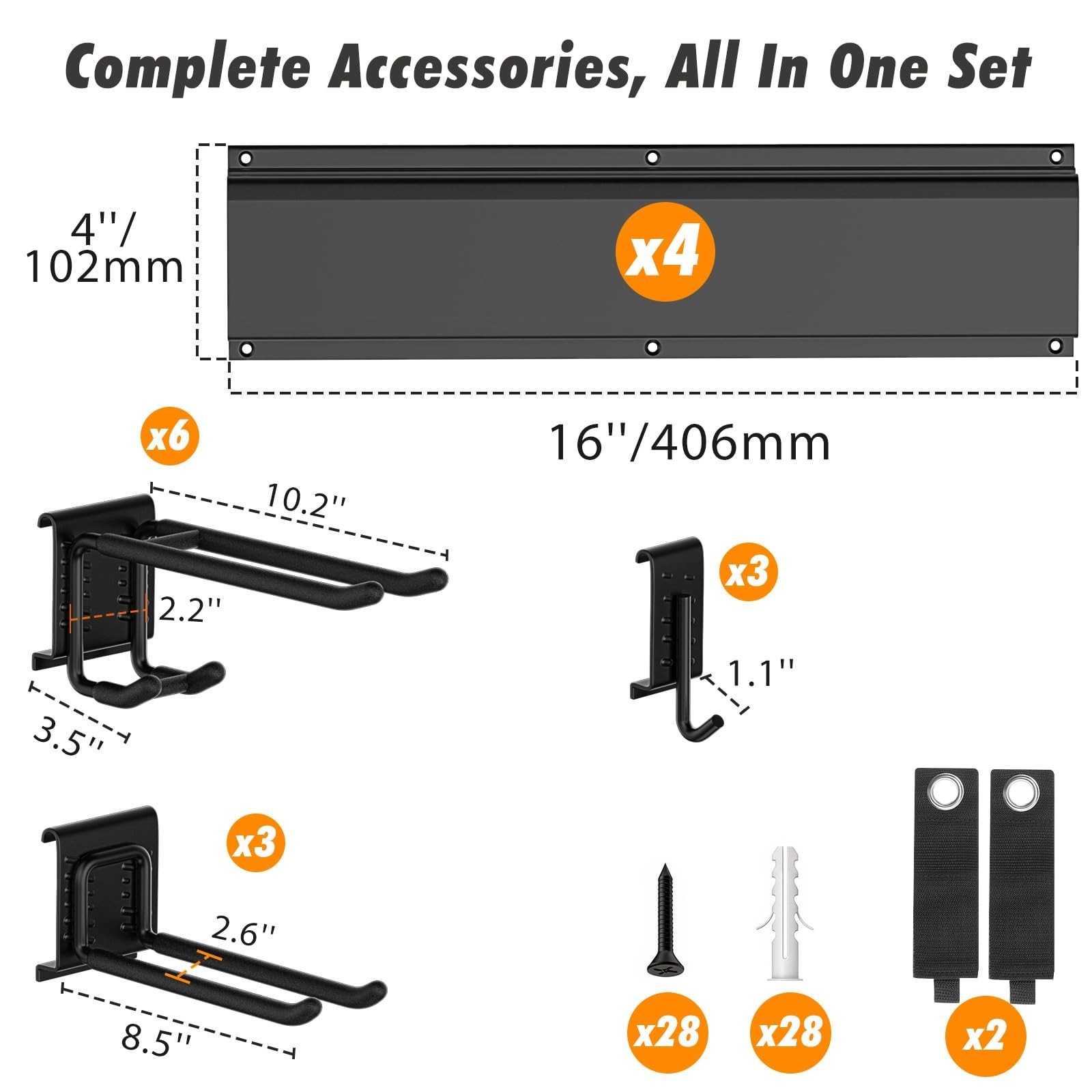 Housolution Heavy Duty Garden Tool Organizer 64 Inch – 18Pack Carries 570 lbs…