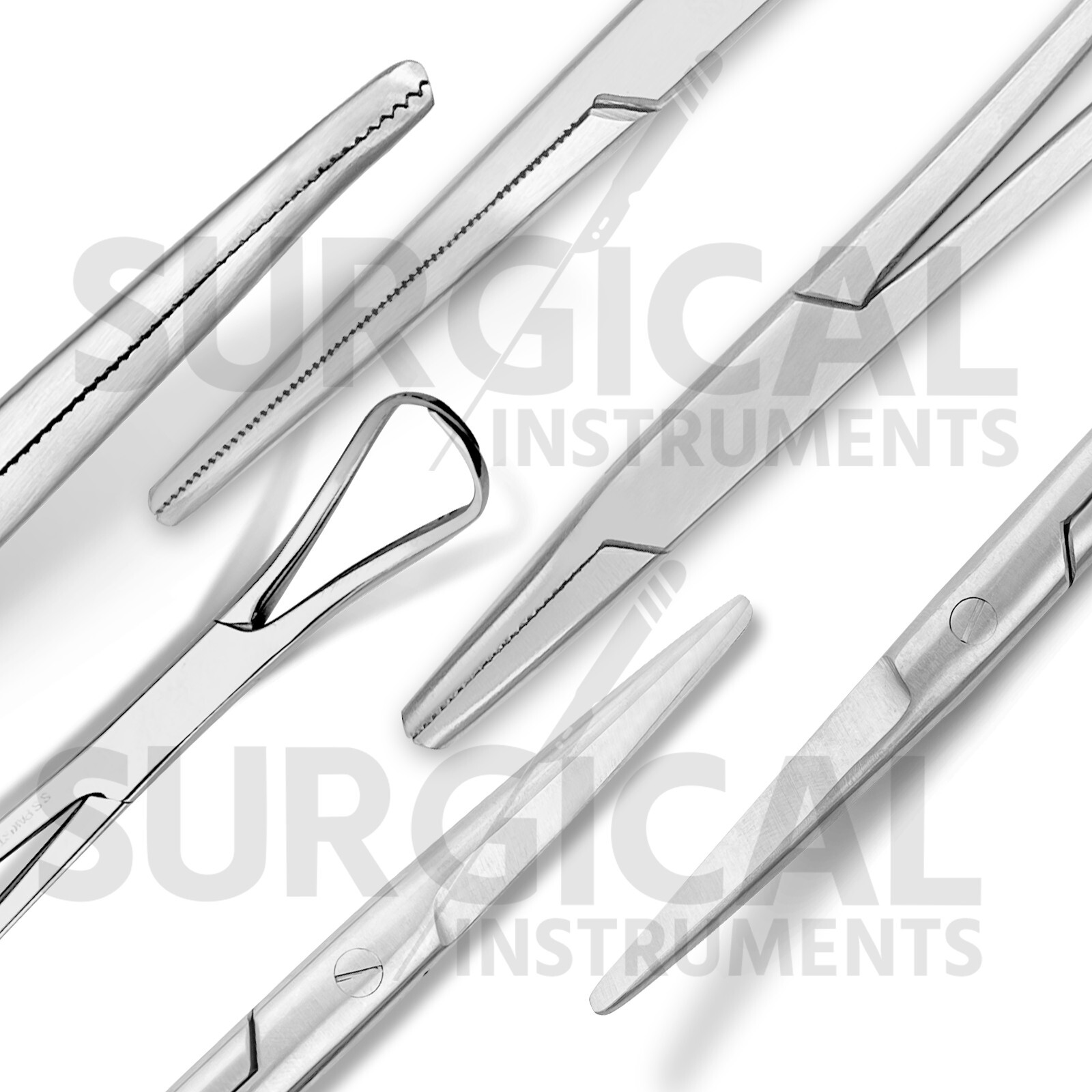 24 Pcs Feline Spay Pack Set Kit Stainless Surgical Veterinary with TC Inserts