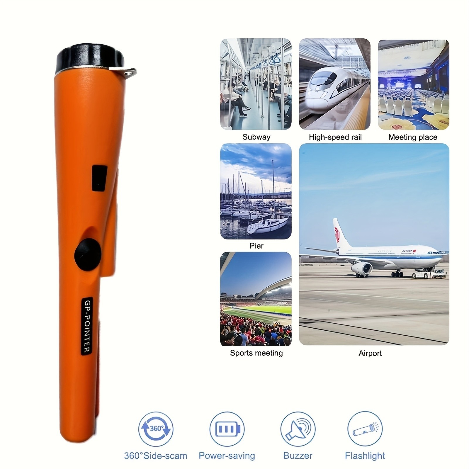 Metal Detector HandHeld Pro Pinpointer Pointer Probe Sensitive Tester Waterproof