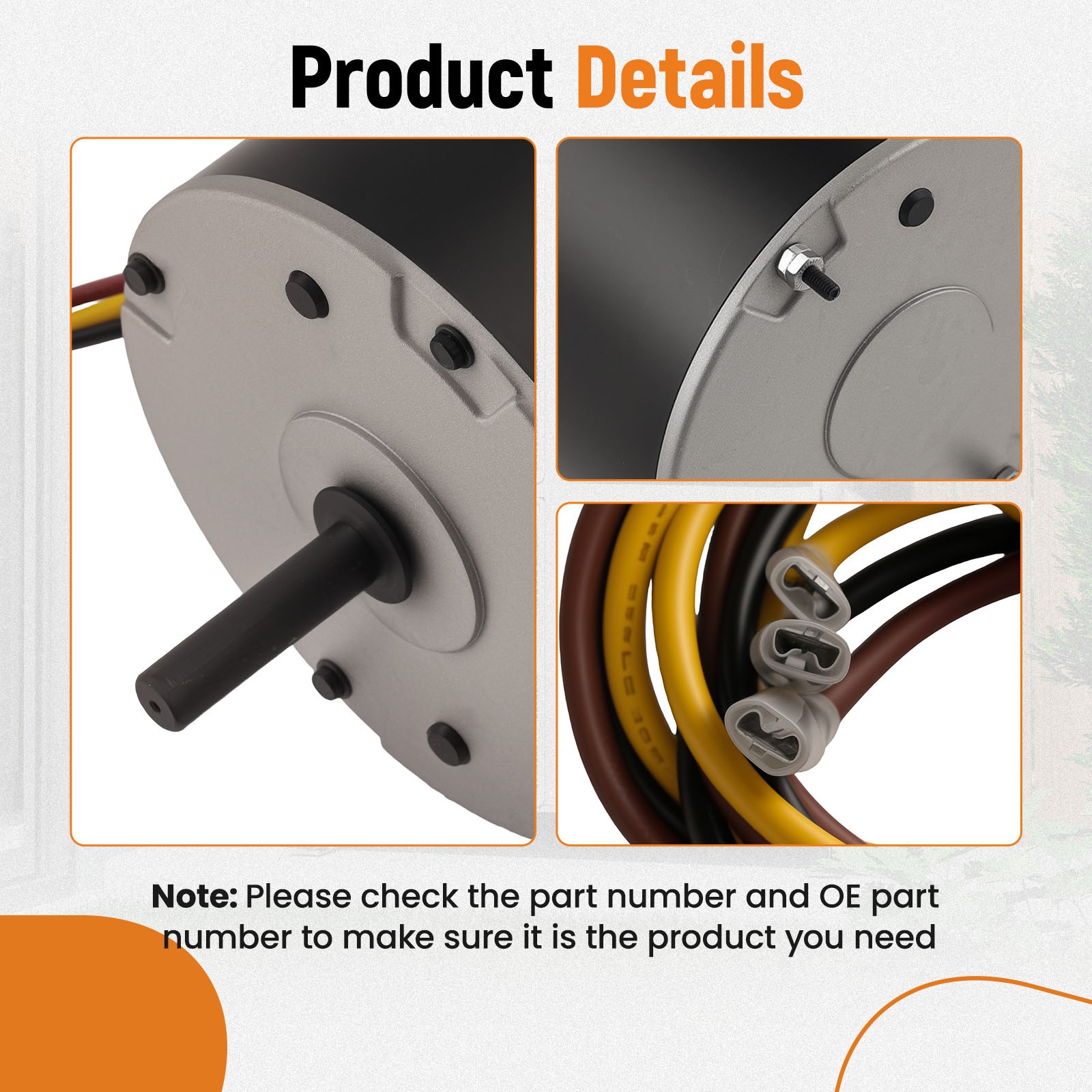 Fan Motor For Zhongshan Broad-Ocean 1/4 HP 208V-230Volt Y7S623C835L HC39GE226