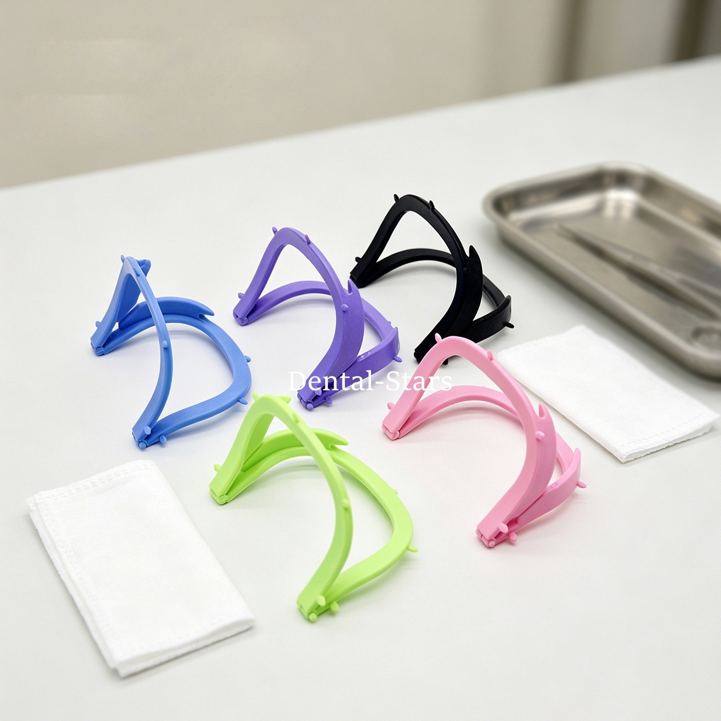 5/50Pcs Dental Rubber Dam Frame Sheets Bracket Foldable Holder Autoclavable 134℃