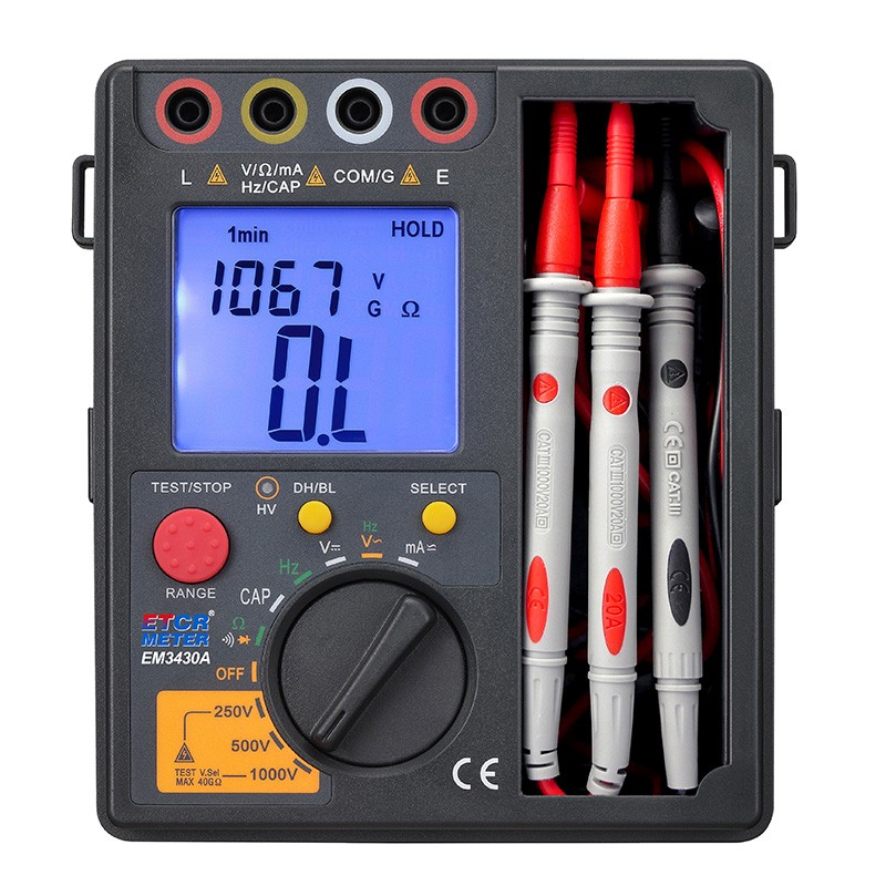 EM3430A High Voltage Insulation Resistance Multimeter 0.25MΩ~40GΩ New