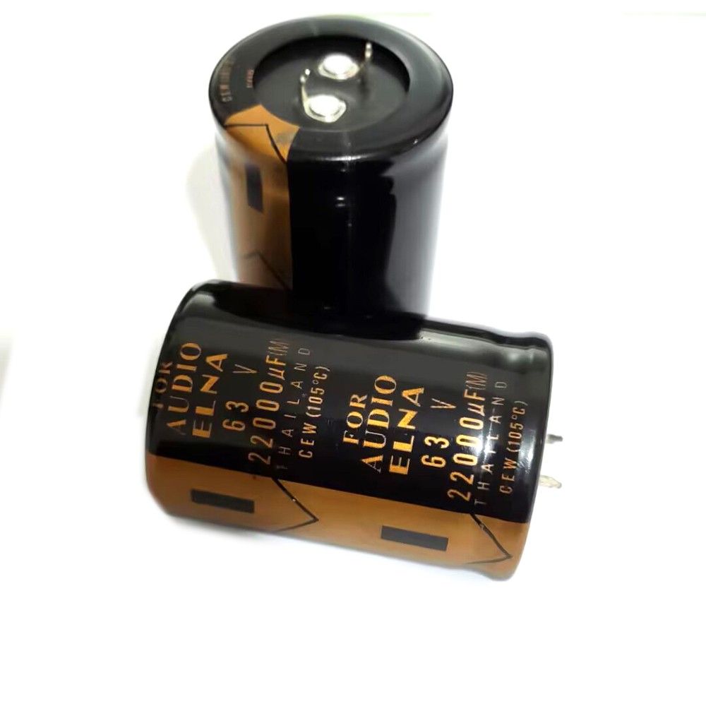 2pcs 63V22000UF Aluminum Filters Electrolytic Capacitor 35x50mm