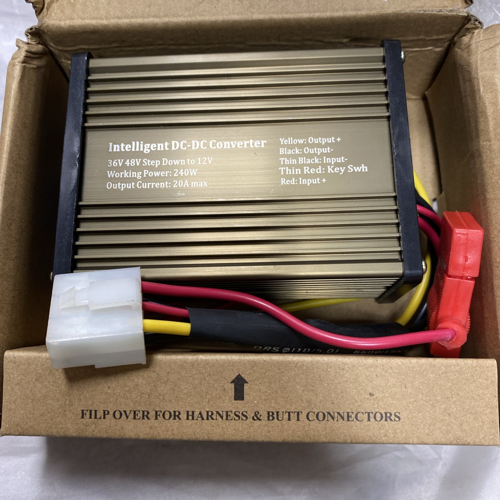 Pro Chaser DC-DC 36V 48V Voltage Converter Regulator Reducer to 12V 240W 20A/3