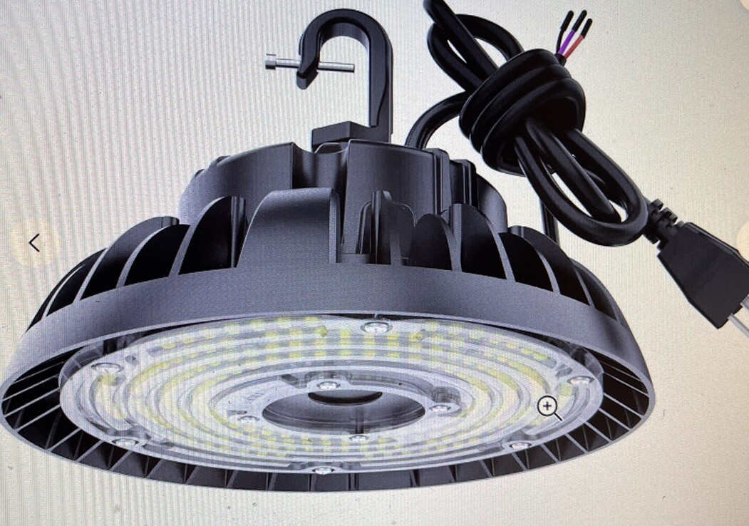 APKING LED UFO High Bay Light 150W, 22,500LM 5000K Dimmable NHB-26C10B, MSRP $60