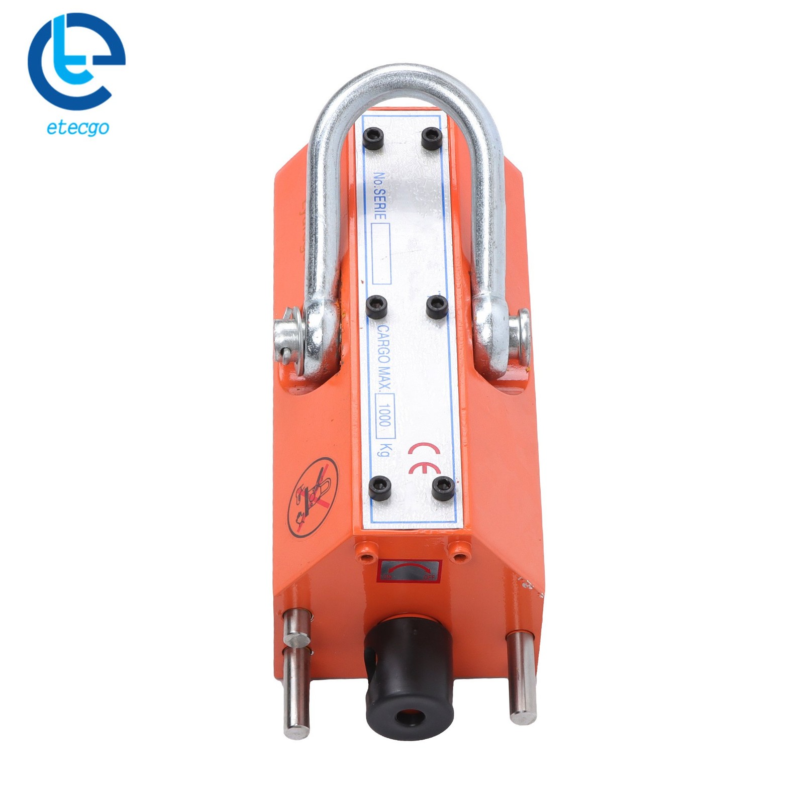 2200Lbs/1000kg Neodymium Hoist Magnetic Lifter Lifting Magnet 2 Safety Factor