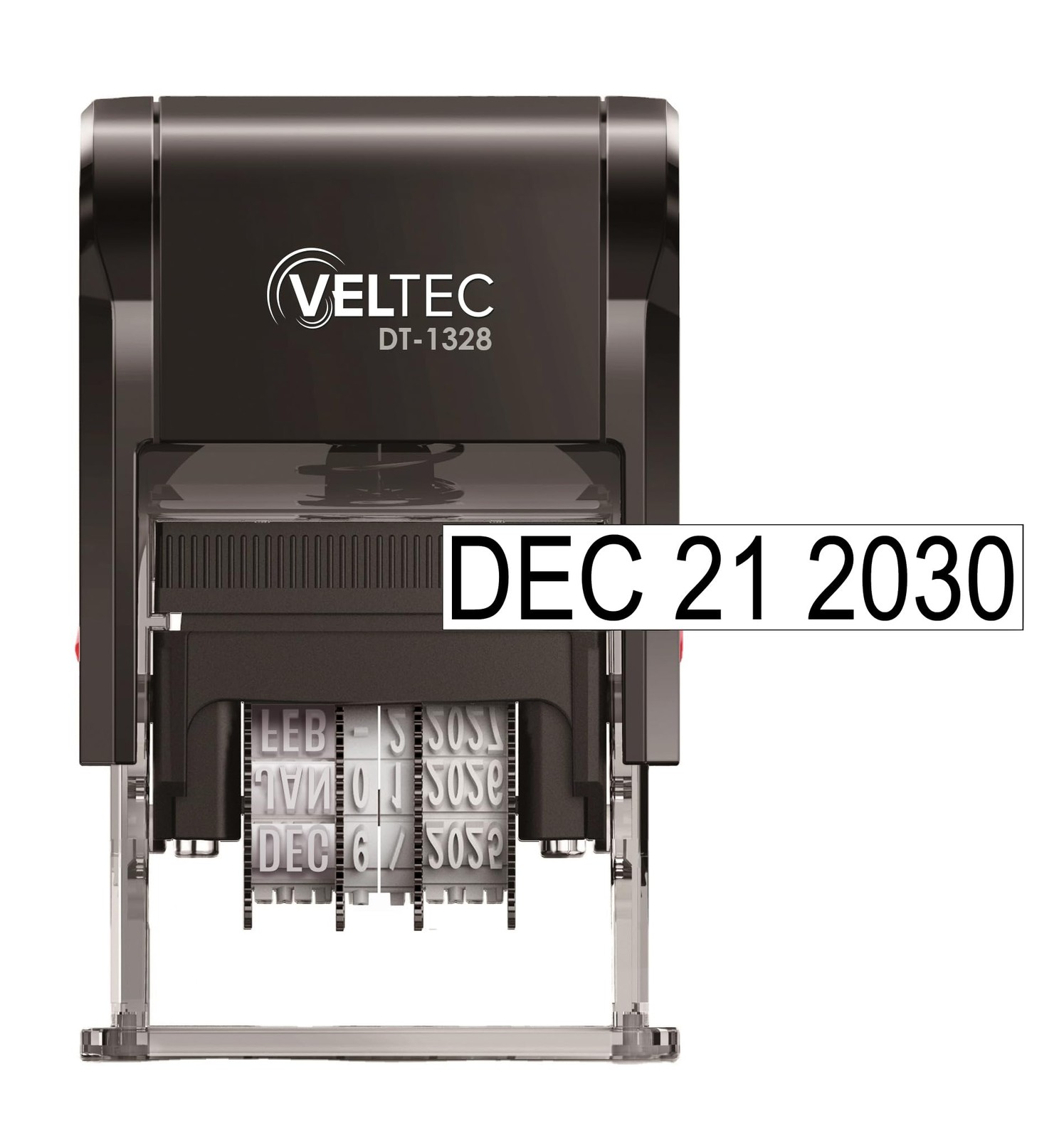 Self Inking Date Stamp Month Day Year Rubber Head ABS 10 Years Dates Black