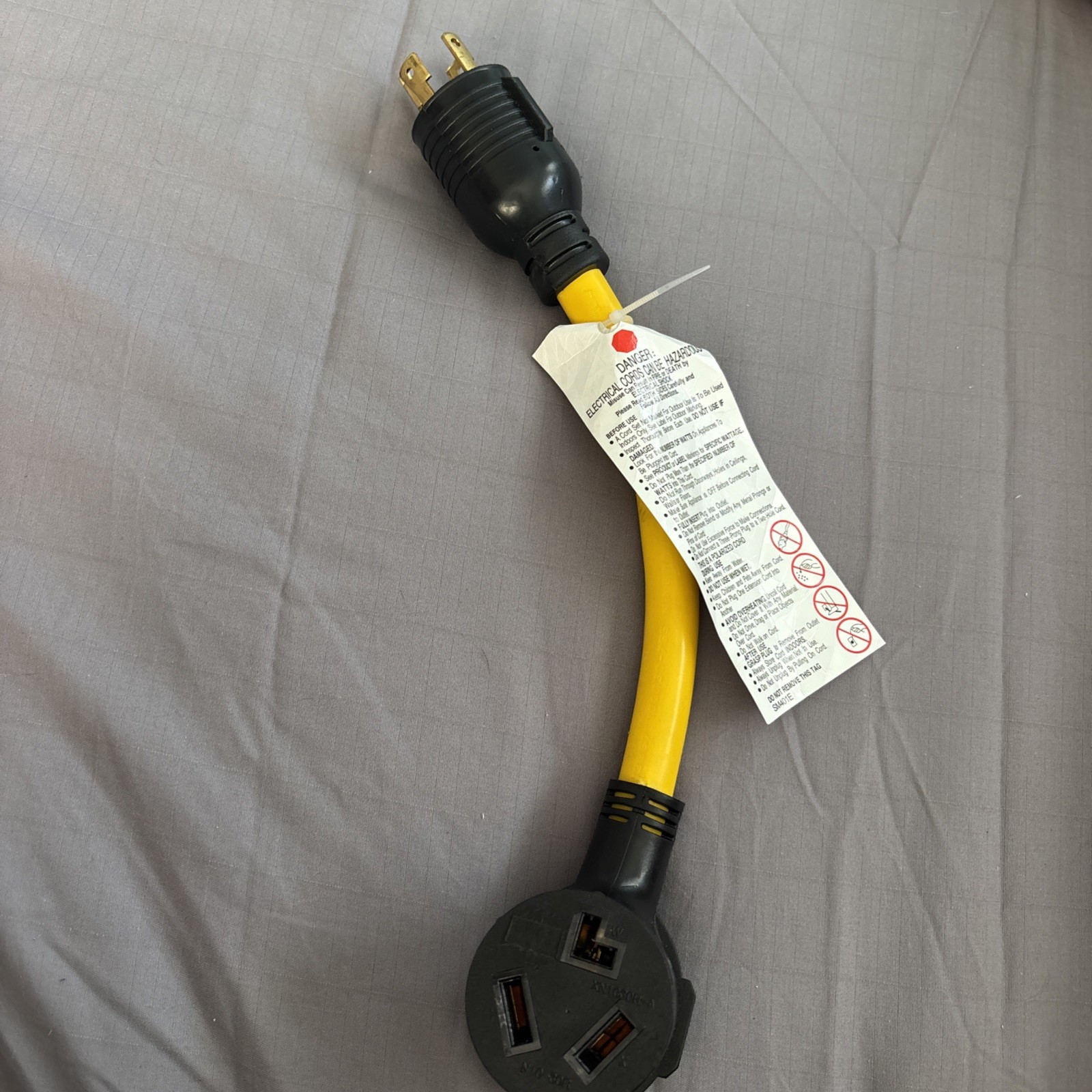 (2)Generator to Dryer Adapter Cord NEMA L14-30P to 10-30R 30 Amp, ETL Listed,