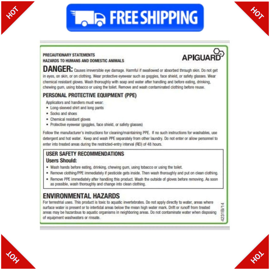 Apiguard ONE Box of Ten 50g Trays – Treatment for Bees