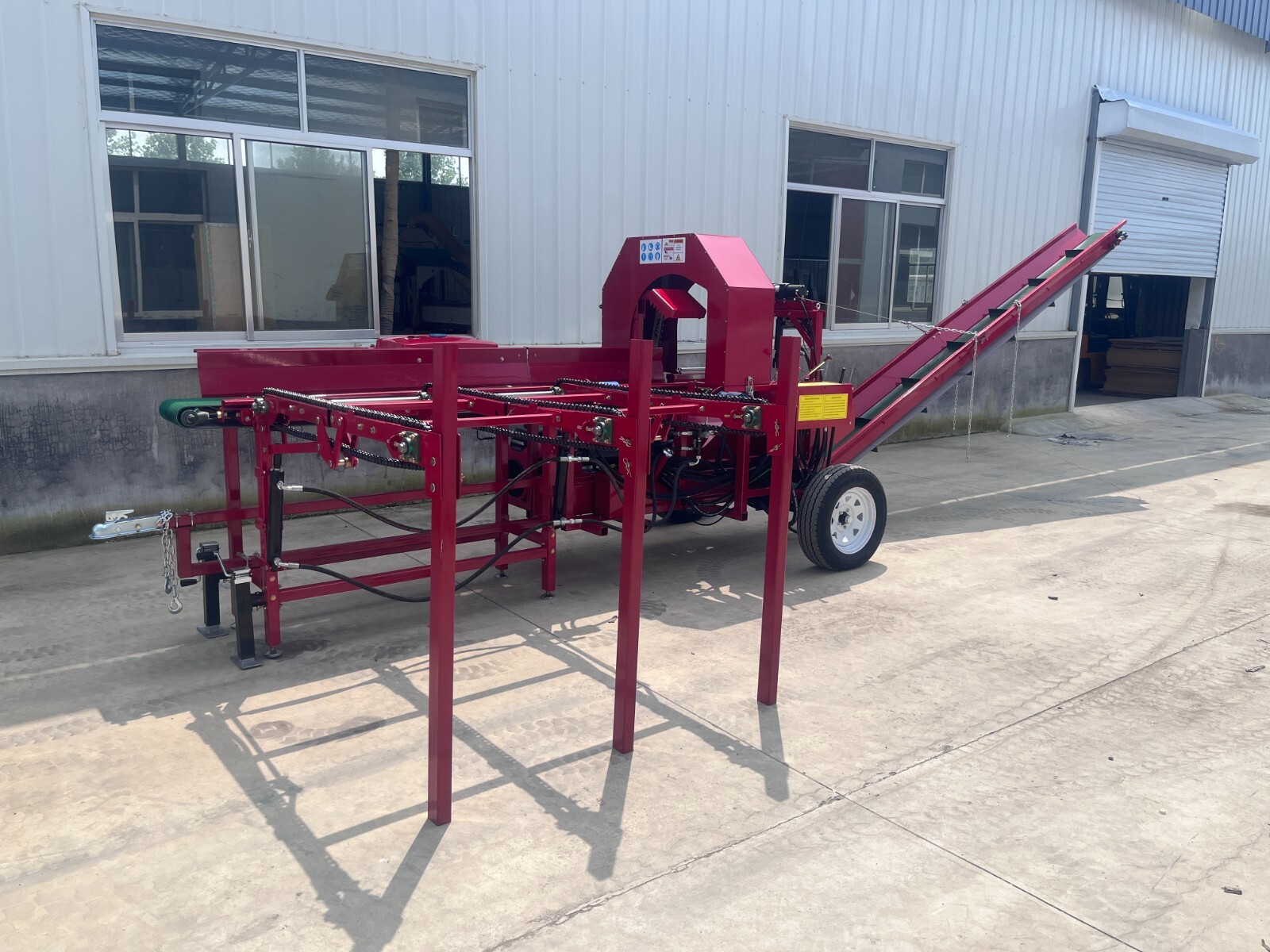 45T Wood Processor Log Splitter Skid Steer Attachment Firewood Processor