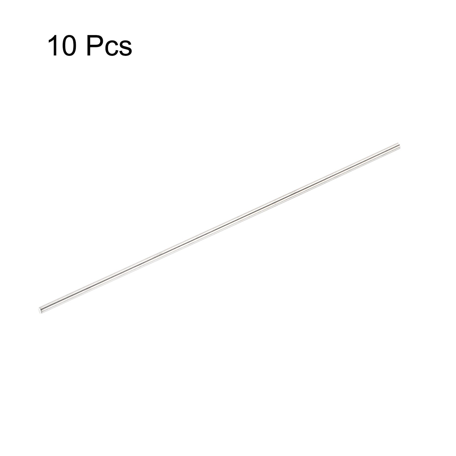 10Pack 2mm x 100mm Stainless Steel Round Rod Metal Solid Shaft Rods Lathe Bar