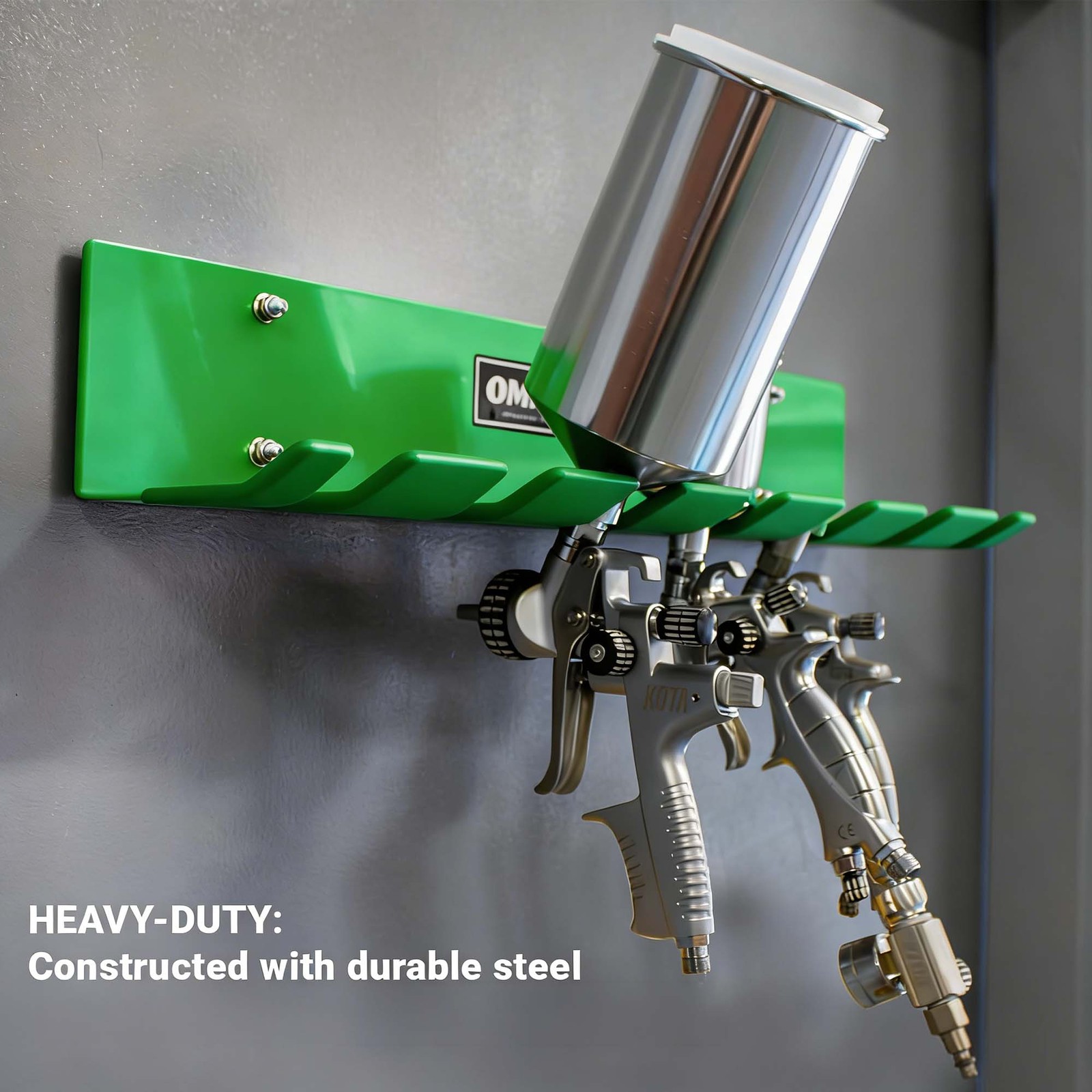 LAUCO Omni Tool Multiple Paint Spray Gun Holder, Paint Gun Holder – Holds 7 Guns