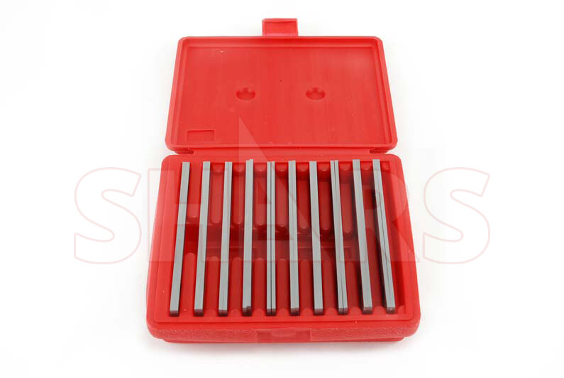 SHARS 1/8″ STEEL PARALLEL SET 10 MATCHED PAIRS PARALLELS .0002″ HARDENED NEW P[