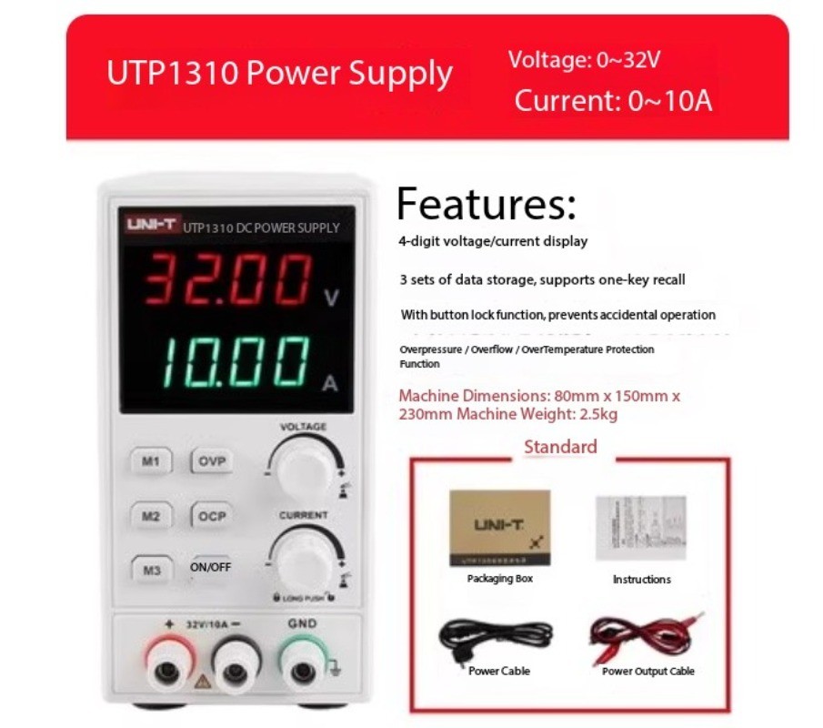 UTP1306S/1310 DC Stabilized Power Supply UTP1303/UTP1305 Adjustable 5A