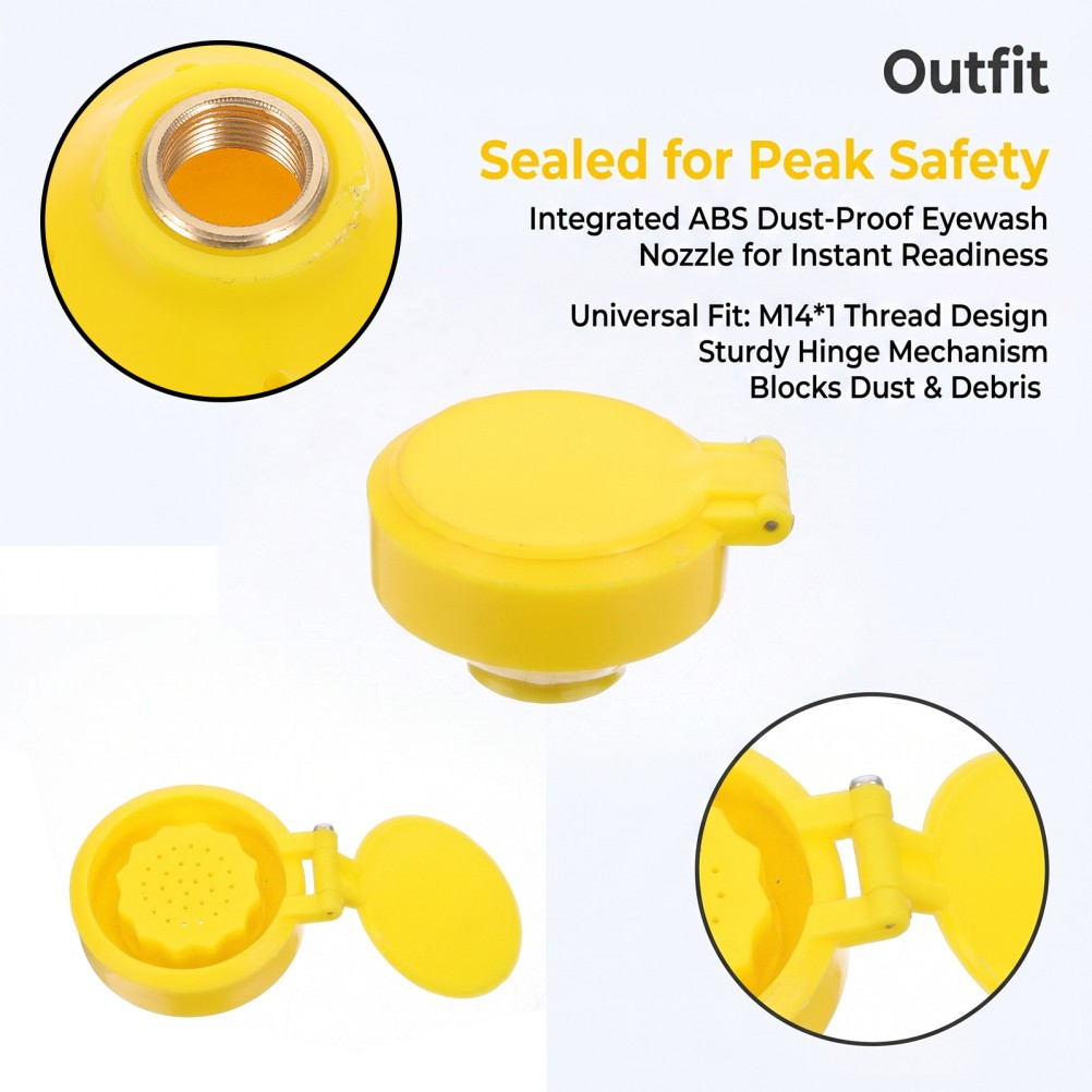 Durable ABS and Copper Eye Rinse Nozzle for Factory Laboratory Workshop