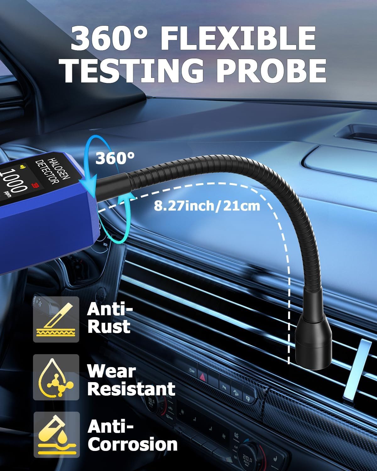 Automotive Freon Leak Detector HVAC, Professional Refrigerant Leak Detector with