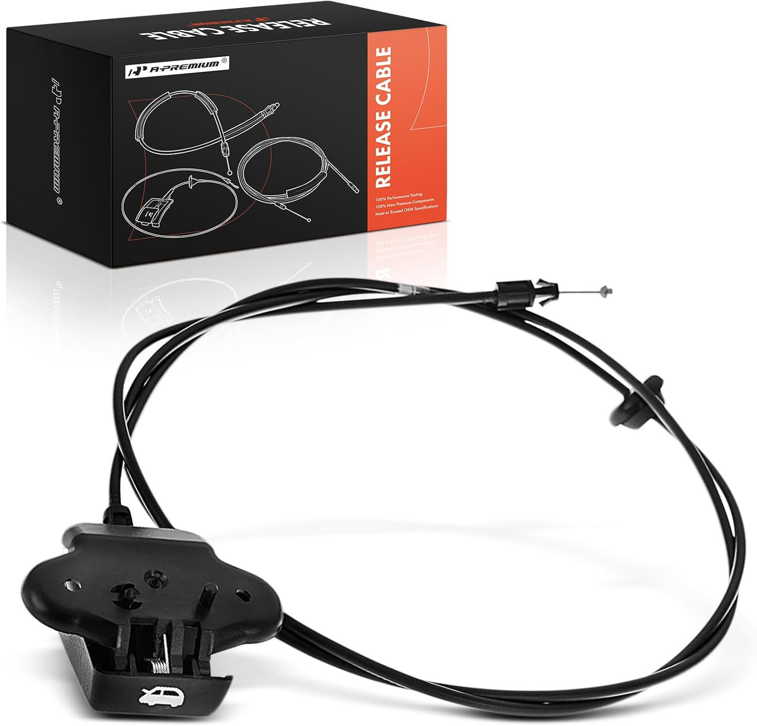 Front Hood Latch Release Cable with Handle Compatible with Dodge Grand Caravan 2