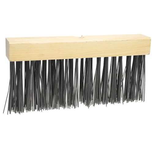 Weiler 42030 14-Inch Hardwood Block Wire Street Broom Flat Wire Fill