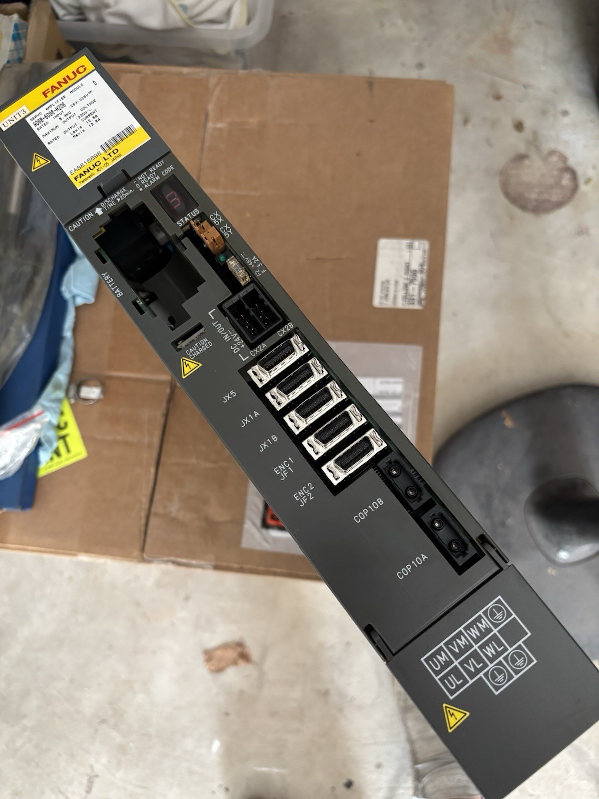 FANUC A06B-6096-H206 Servo Amp FOR PARTS ONLY Will Run Perfect After 50-60mins