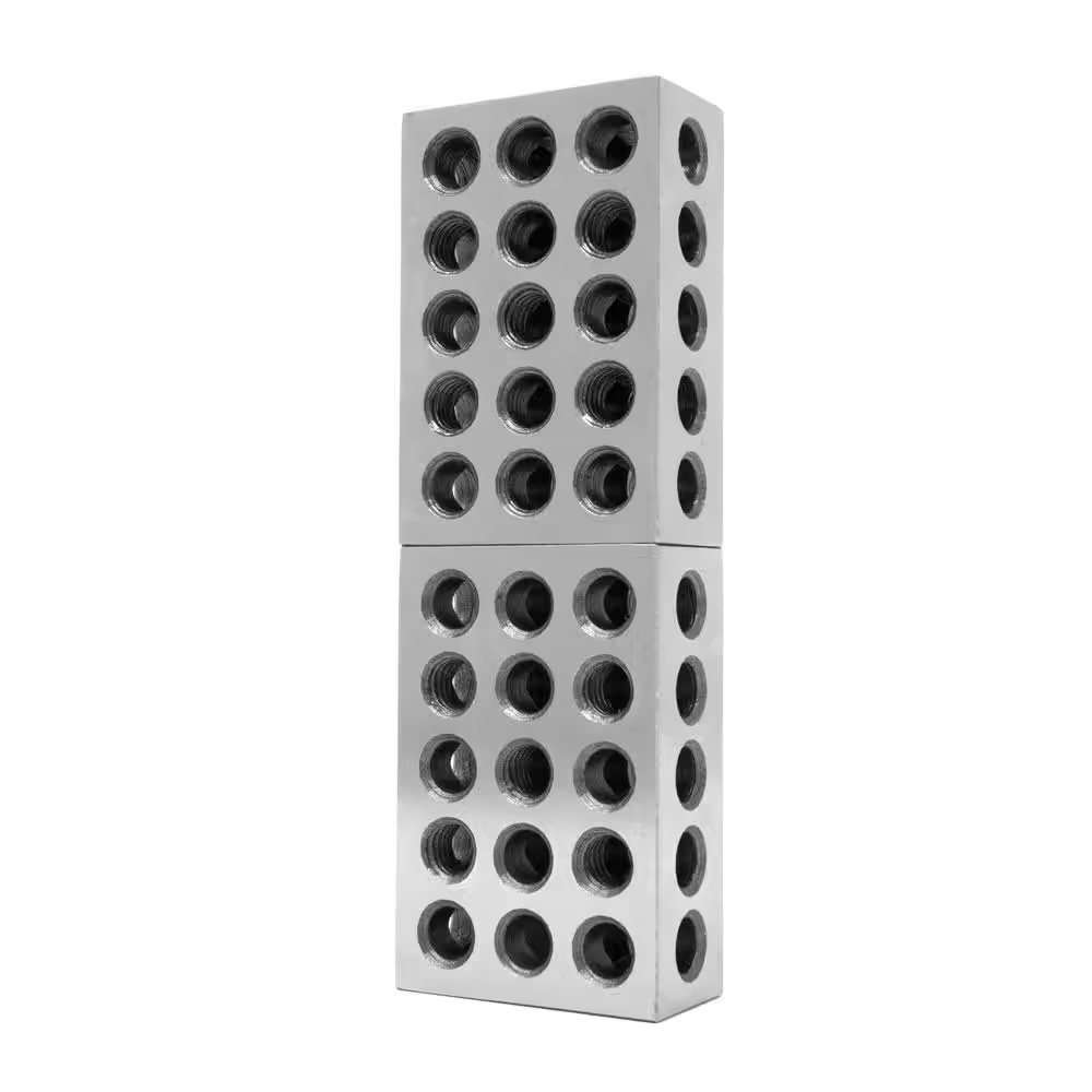 3 In. X 2 In. X 1 In. Steel-Hardened Precision 1-2-3-Gauge Blocks (2-Pack)