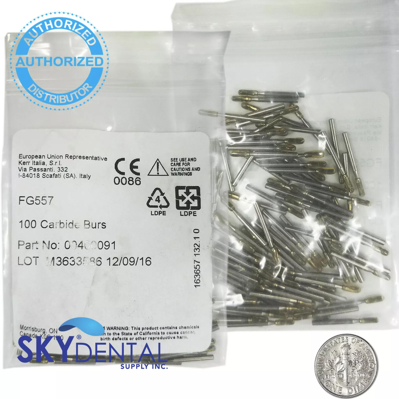 Kerr FG557 Carbide Burs Dental Friction Grip up to 100 Beavers Top Quality Bur