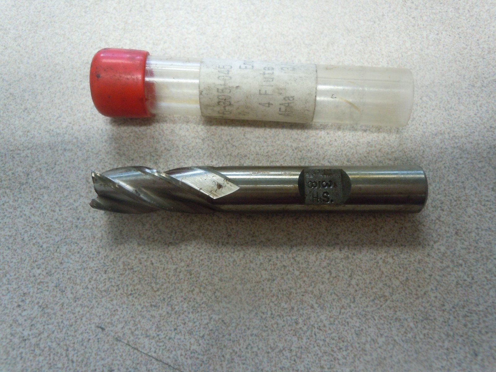 3/8″ x 3/4″ x 2-1/2″ HSS 4 Flute Single End-Square Center Cut End Mill