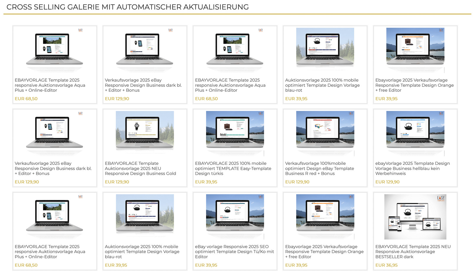 EBAY TEMPLATE template auction template 2026 new responsive design business gold