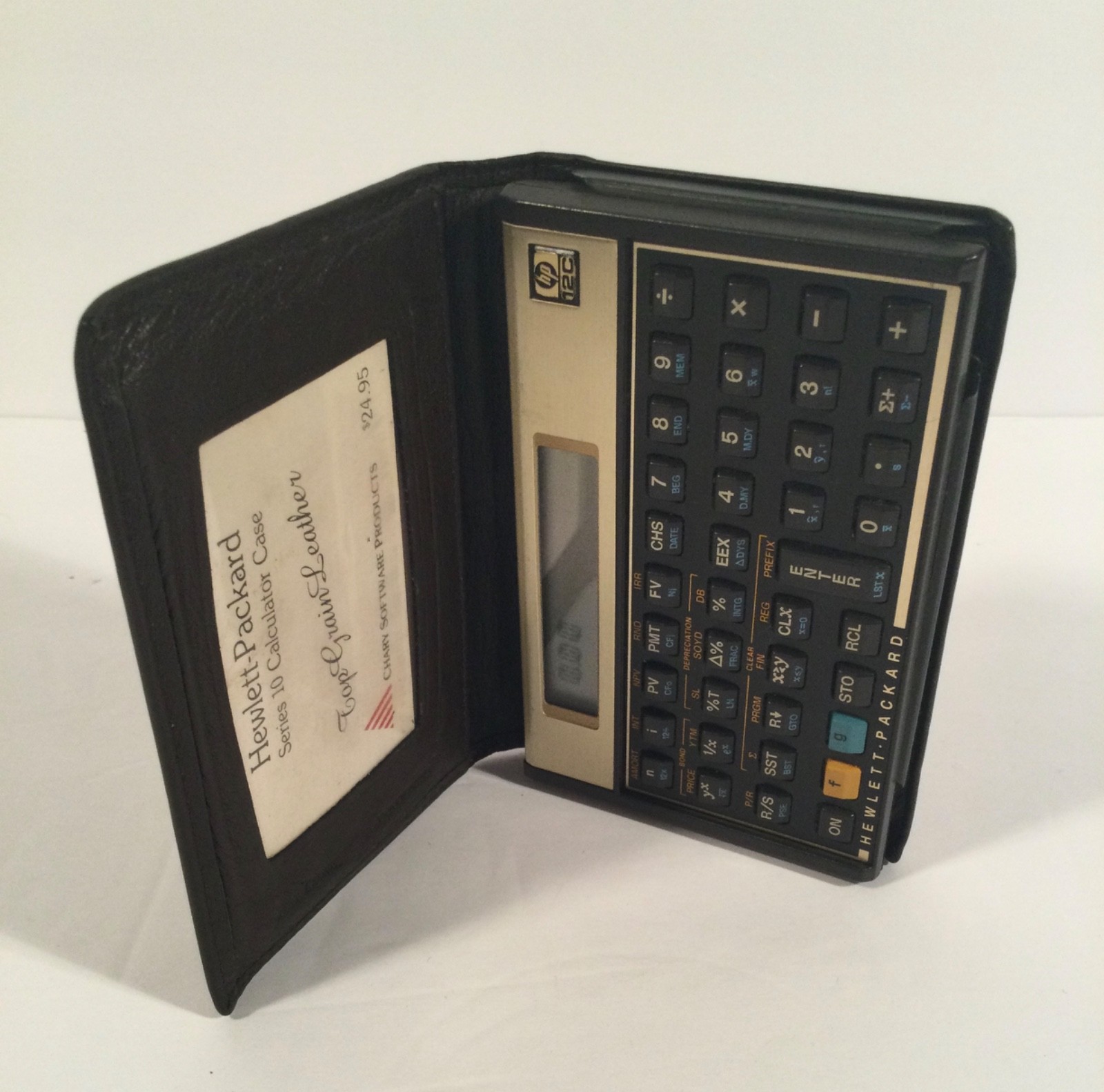 Working 1980’s Hewlett Packard HP 12C Financial Calculator Original Case USA