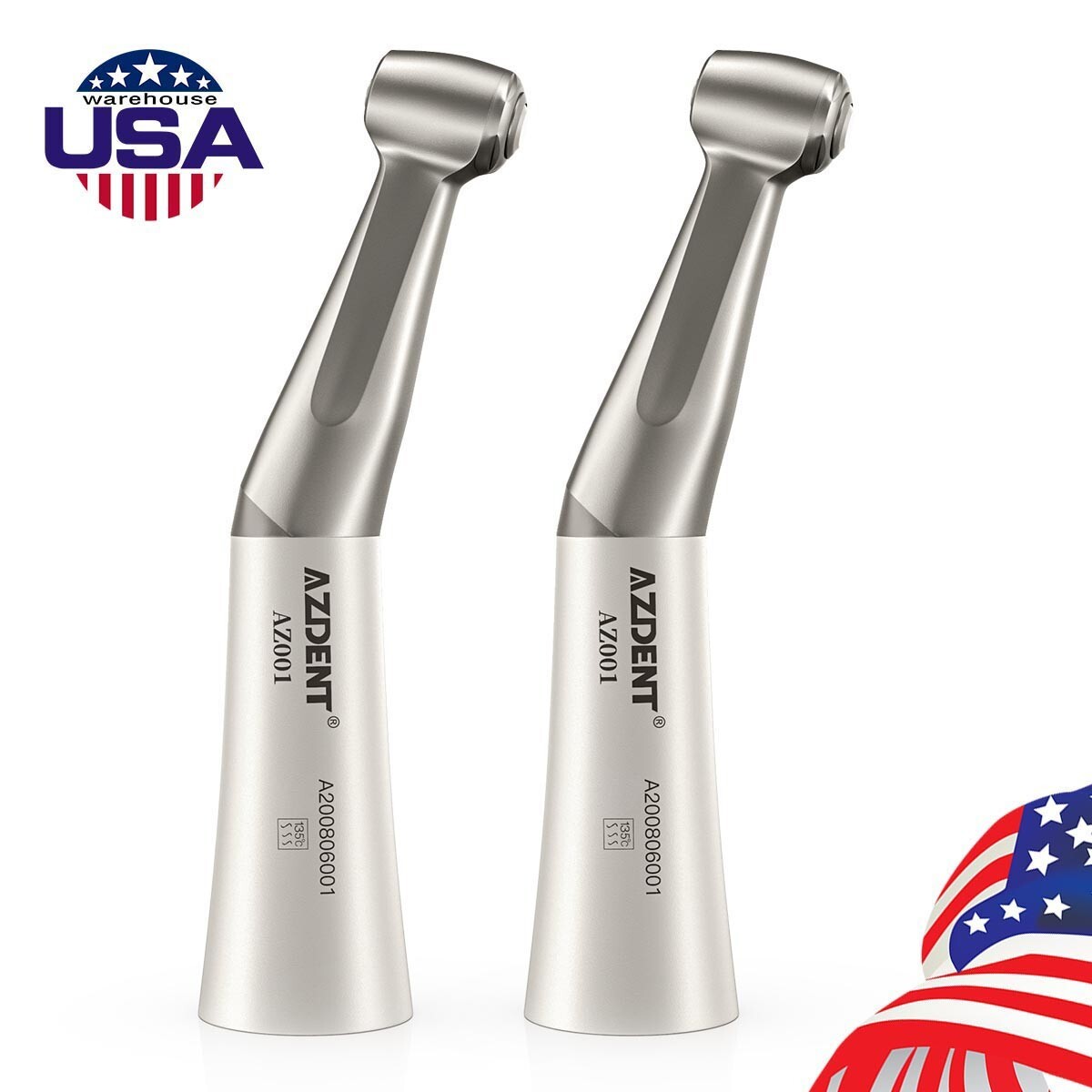 Dental Slow Low Speed Contra Angle Handpiece 1:1 E-Type Push Button CA 2.35mm