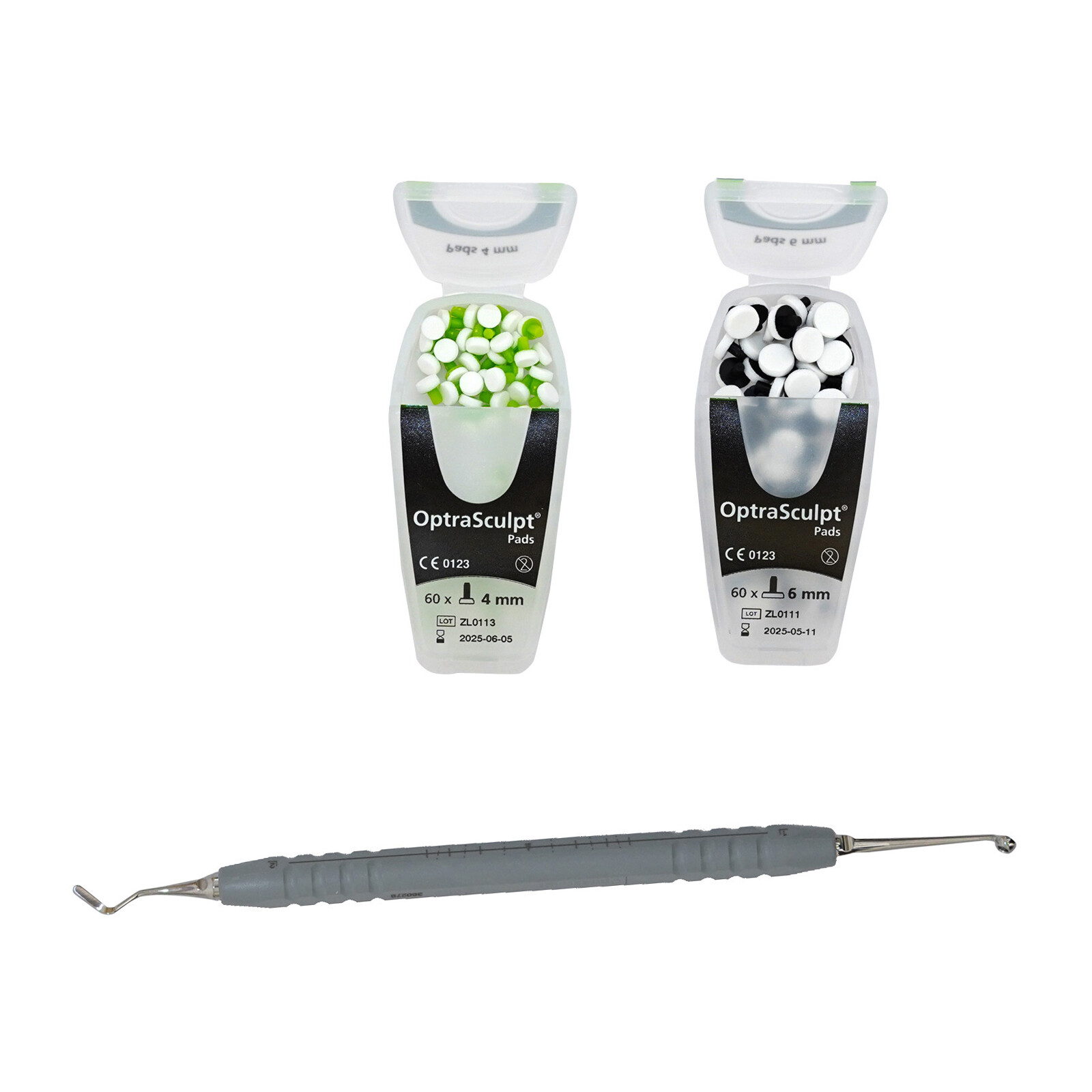 Dental OptraSculpt Foam Pads Kit Veneer Composite Filling Spatula Handle