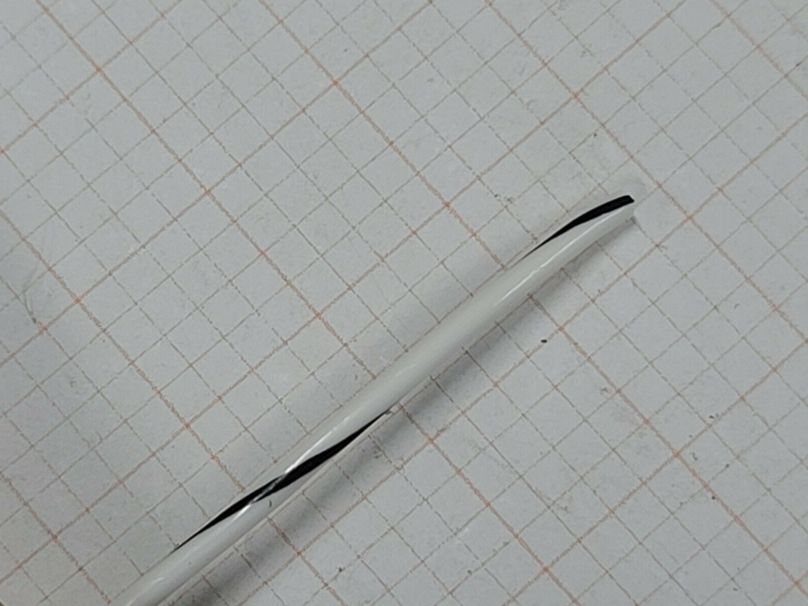 Carlisle #14awg M22759/11-14-90 Silver PTFE Lead Wire 200C/600V White/Black/50ft
