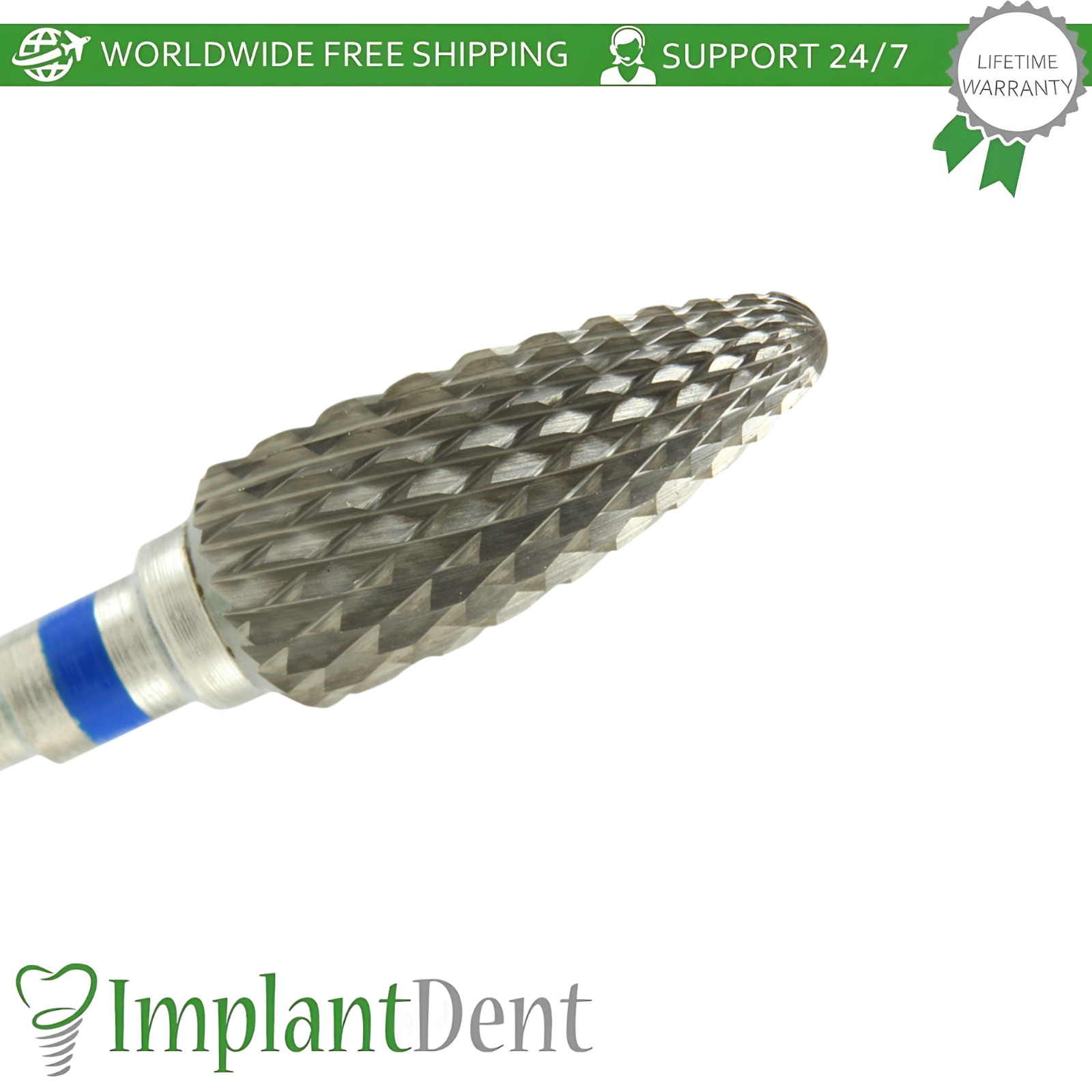 Dental Cross Cut Standard Carbide Ø6.0mm x 14.5mm Bur 5000350 Dentistry Tool