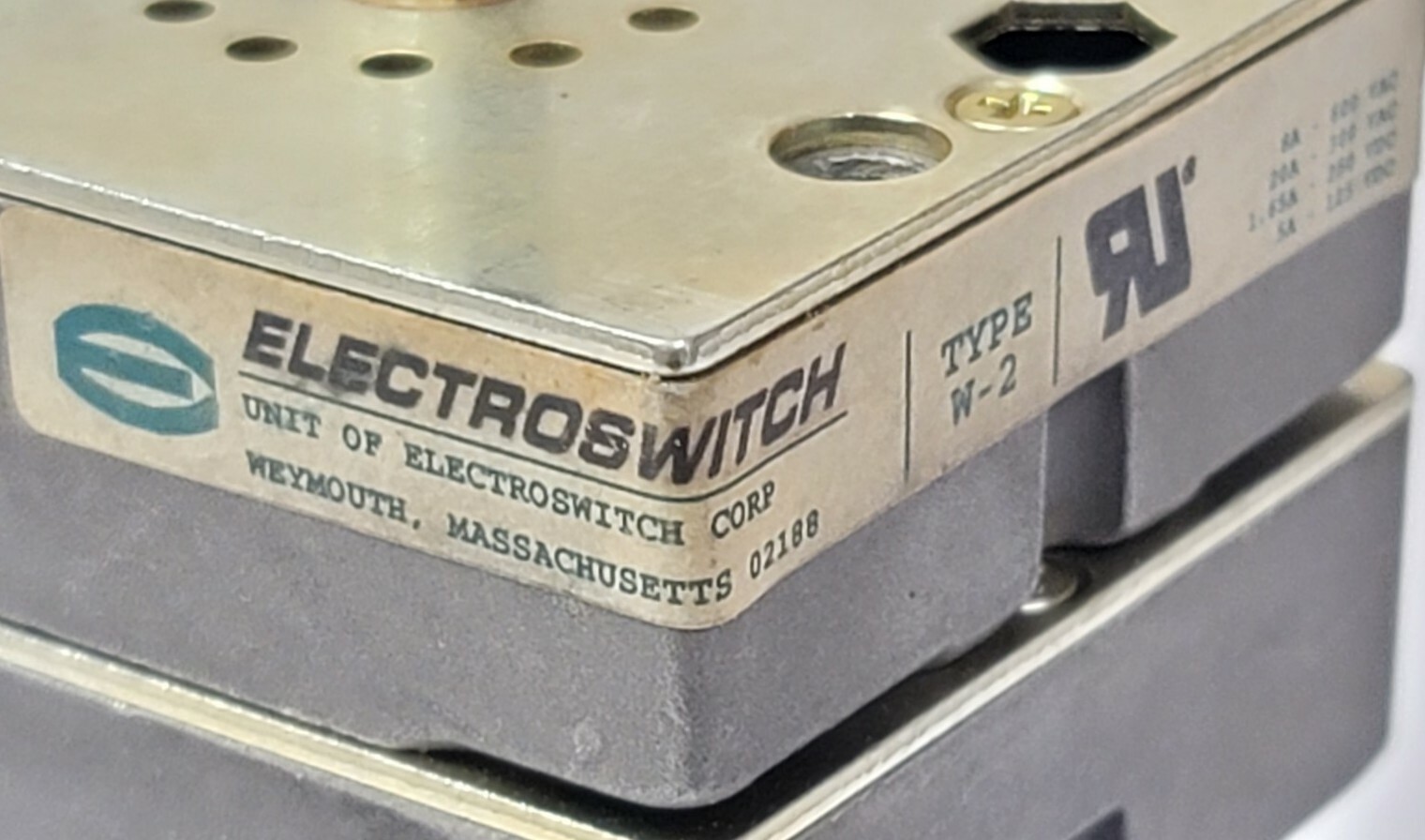 Electroswitch Cat 508A122G01 1014 Type W-2 Rotary Switch 600v 6a/300v 20a Style