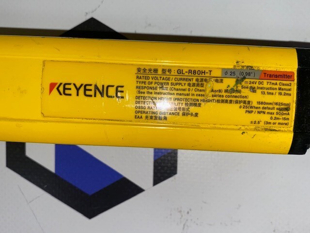 KEYENCE GL-R80H-T LIGHT CURTAIN, TRANSMITTER