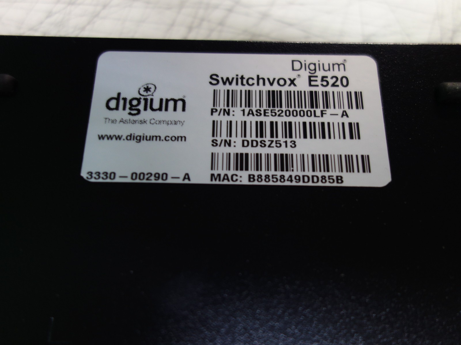 Digium Switchvox E520 Appliance with Power Supply