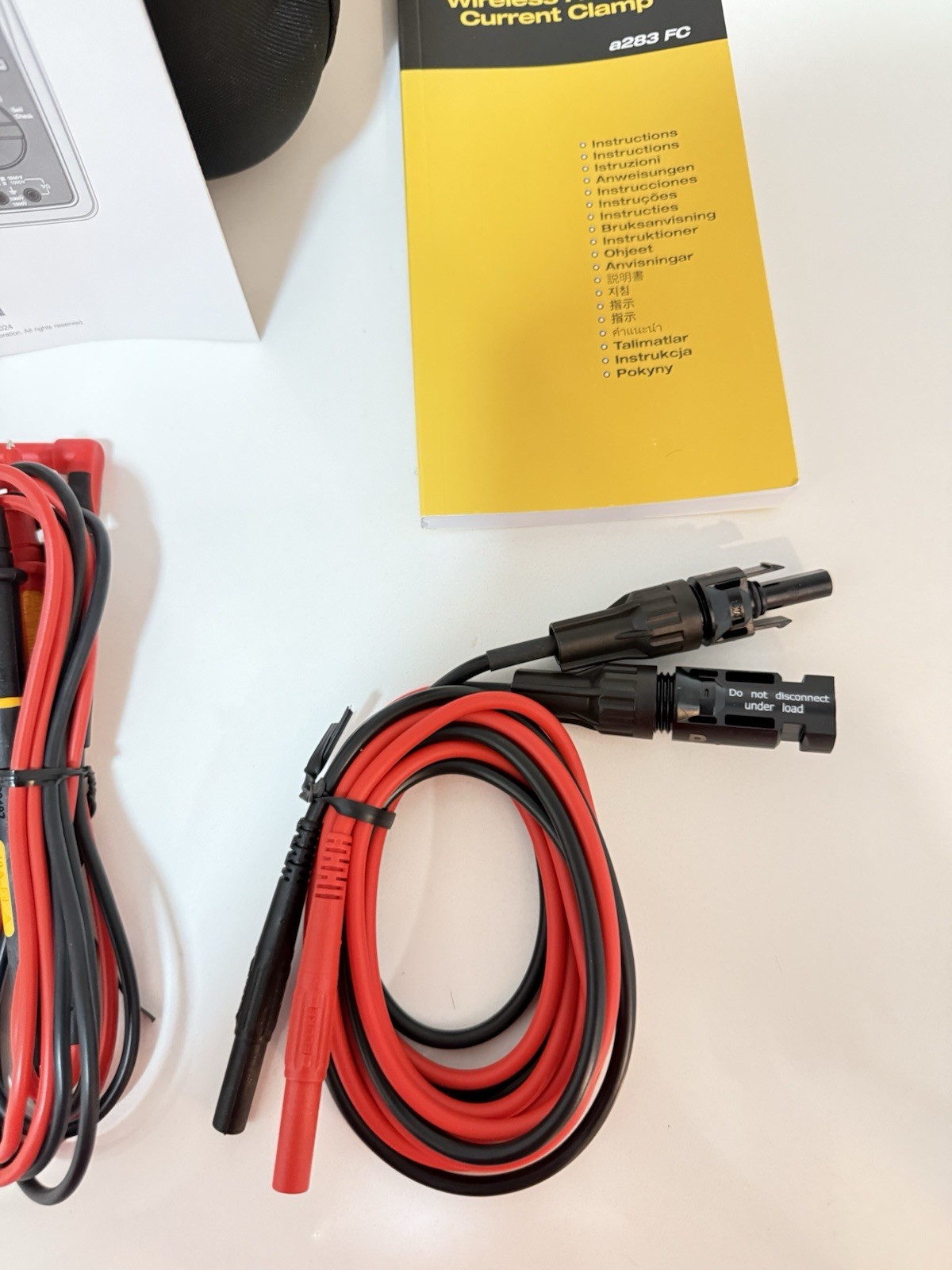 FLUKE 283 FC/PV SOLAR DIGITAL MULTIMETER & WIRELESS CURRENT CLAMP MFD-2025