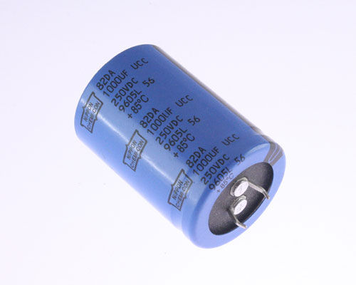 6x 1000uF 250V Radial Snap In Mount Electrolytic Capacitor DC 85C 1000mfd 250VDC