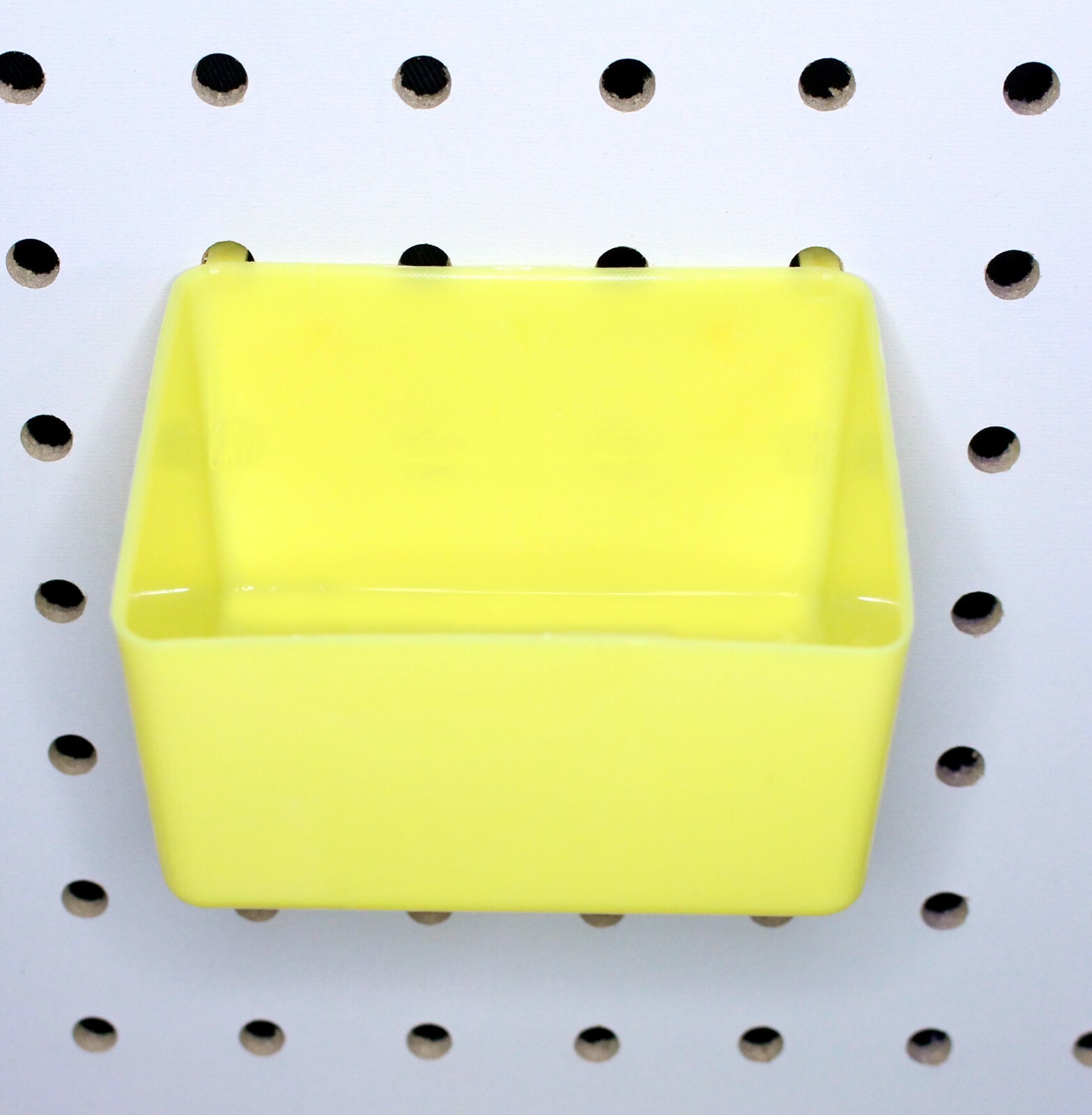 Small Plastic Pegboard Storage / Part Bins – Black Pink Orange Red or Yellow